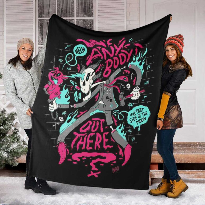 Pink Floyd Fleece Blanket - Is there anybody out there Fan Art Premium Pink Floyd Fleece Blanket - Is there anybody out there Fan Art Premium