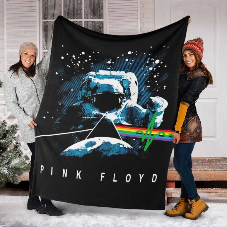 Pink Floyd Fleece Blanket - Dark Side Of The Moon Astronaut Premium