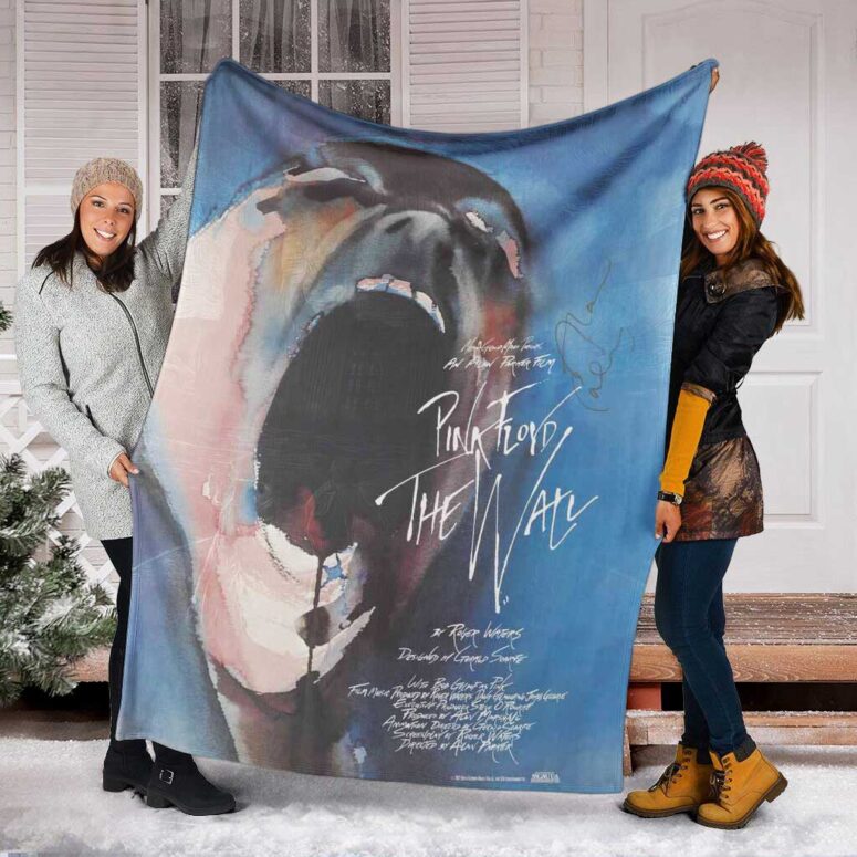 Pink Floyd Fleece Blanket - The Wall 1982 Art Premium Pink Floyd Fleece Blanket - The Wall 1982 Art Premium