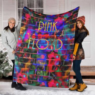 Pink Floyd Fleece Blanket - The Wall Water Painting Premium