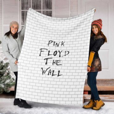 Pink Floyd Fleece Blanket - The Wall background Premium