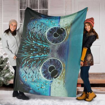Pink Floyd Fleece Blanket - Pulse Owl Eyes Premium