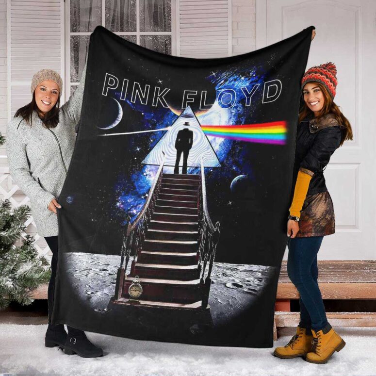 Pink Floyd Fleece Blanket - Stairway To The Moon Premium