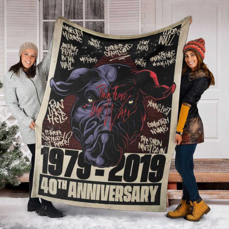 Pink Floyd Fleece Blanket - The Wall 40th Anniversary Fan Posters Premium