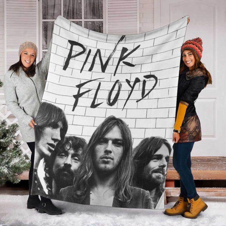Pink Floyd Fleece Blanket - The Wall Full Sign Black x White Premium