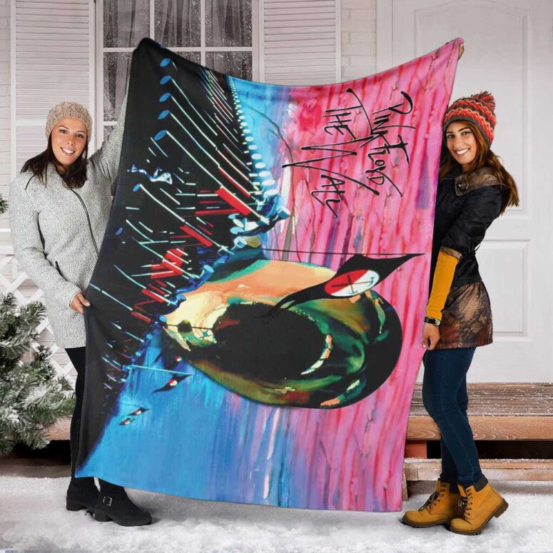Pink Floyd Fleece Blanket - The Wall Hammers x Scream Premium Pink Floyd Fleece Blanket - The Wall Hammers x Scream Premium