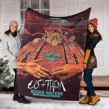 Pink Floyd Fleece Blanket - US x Them American Tour Premium