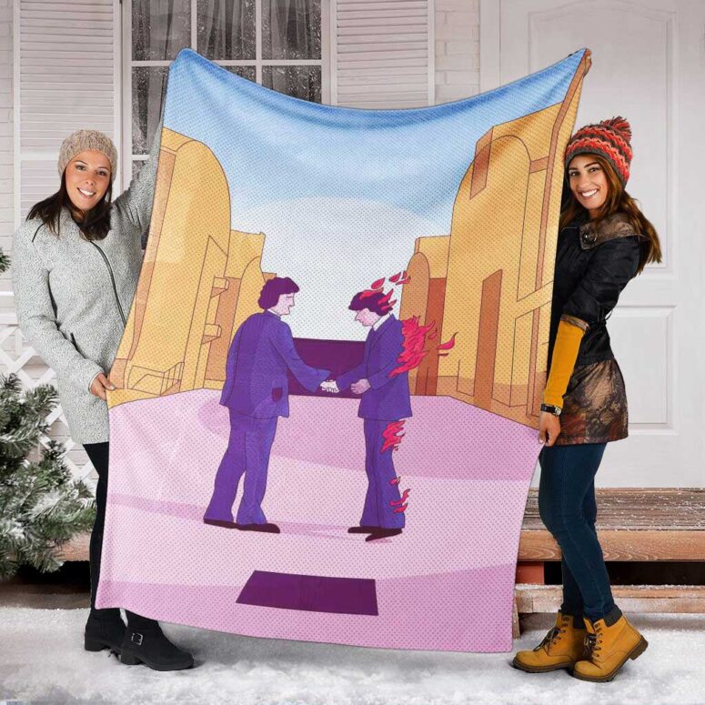 Pink Floyd Fleece Blanket - Wish you were here Art Pink Floyd Premium