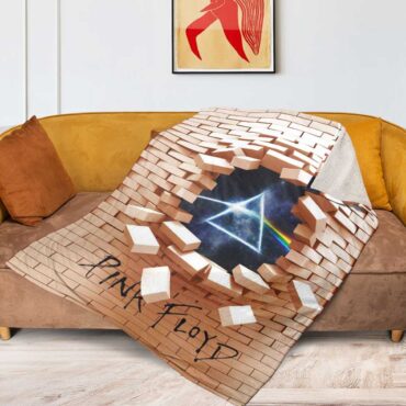 Pink Floyd Fleece Blanket - 3D Pink Floyd The Wall Premium