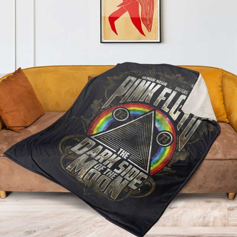 Pink Floyd Fleece Blanket - Dark Side Of The Moon 1972 1973 Premium