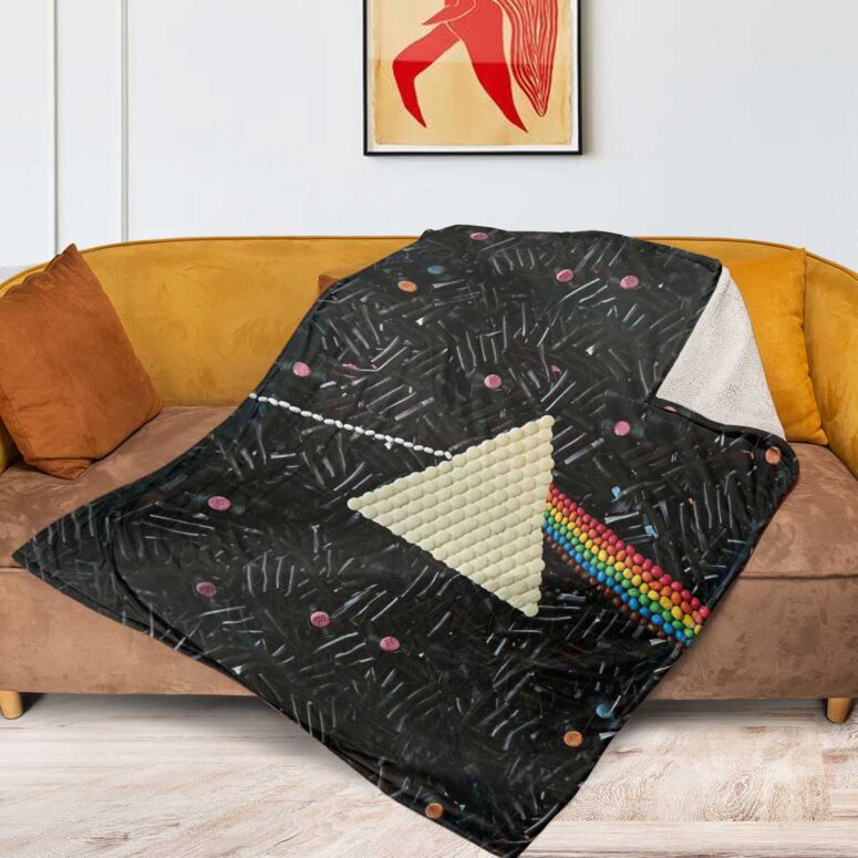 Pink Floyd Fleece Blanket - Dark Side Of The Moon Candy Premium