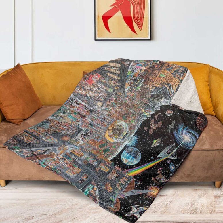 Pink Floyd Fleece Blanket - Echoes From The Darkside Of The Moon Premium