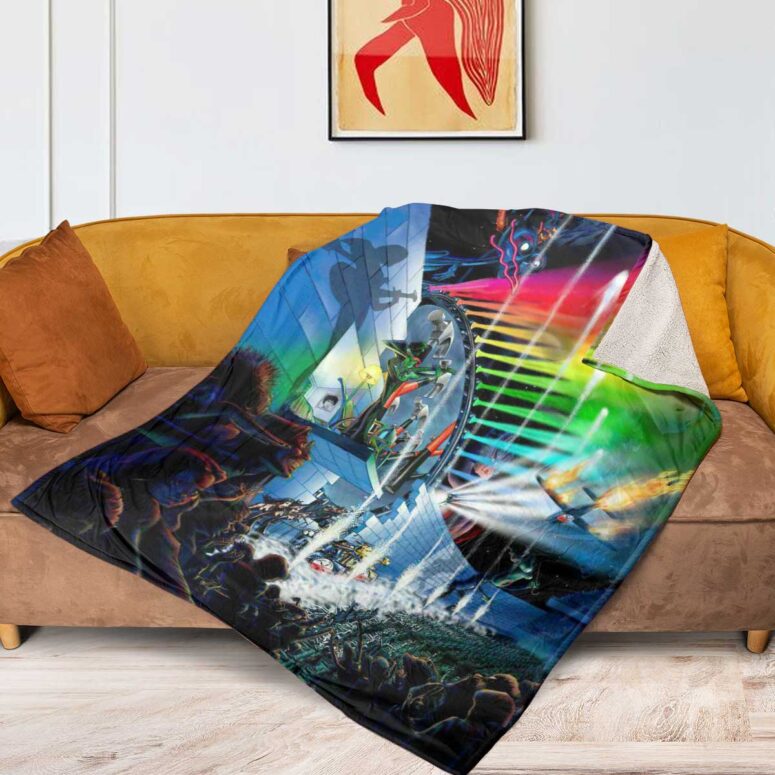 Pink Floyd Fleece Blanket - Interestellar Show Colorful Premium