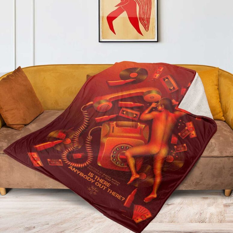 Pink Floyd Fleece Blanket - Is There Anybody Out There DSOTM Fan Art Premium Pink Floyd Fleece Blanket - Is There Anybody Out There DSOTM Fan Art Premium