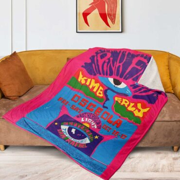 Pink Floyd Fleece Blanket - Kimberly Osceola Pepperland San Rafael Premium