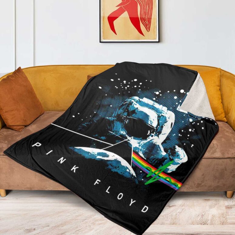 Pink Floyd Fleece Blanket - Dark Side Of The Moon Astronaut Premium