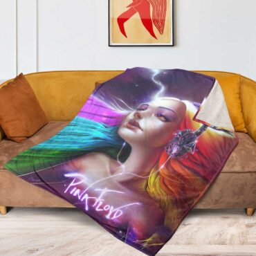 Pink Floyd Fleece Blanket - Lady Art Premium