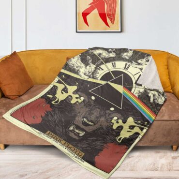 Pink Floyd Fleece Blanket - October 13 1973 Vienna Austria Premium