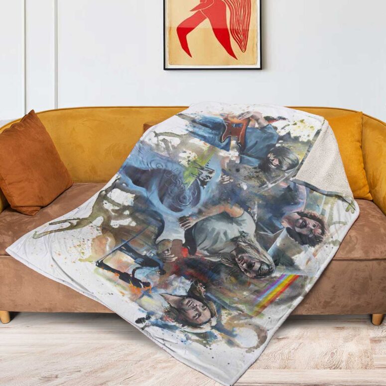 Pink Floyd Fleece Blanket - OilPaint Artwork Limited Edition Premium