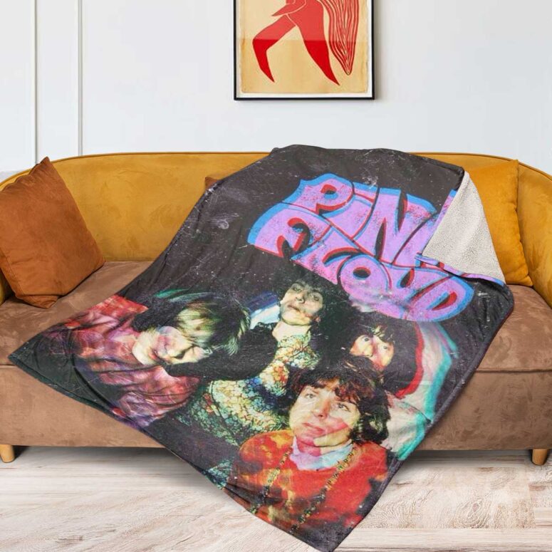 Pink Floyd Fleece Blanket - Psychedelic Art Premium Pink Floyd Fleece Blanket - Psychedelic Art Premium