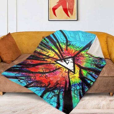 Pink Floyd Fleece Blanket - Psychedelic Premium