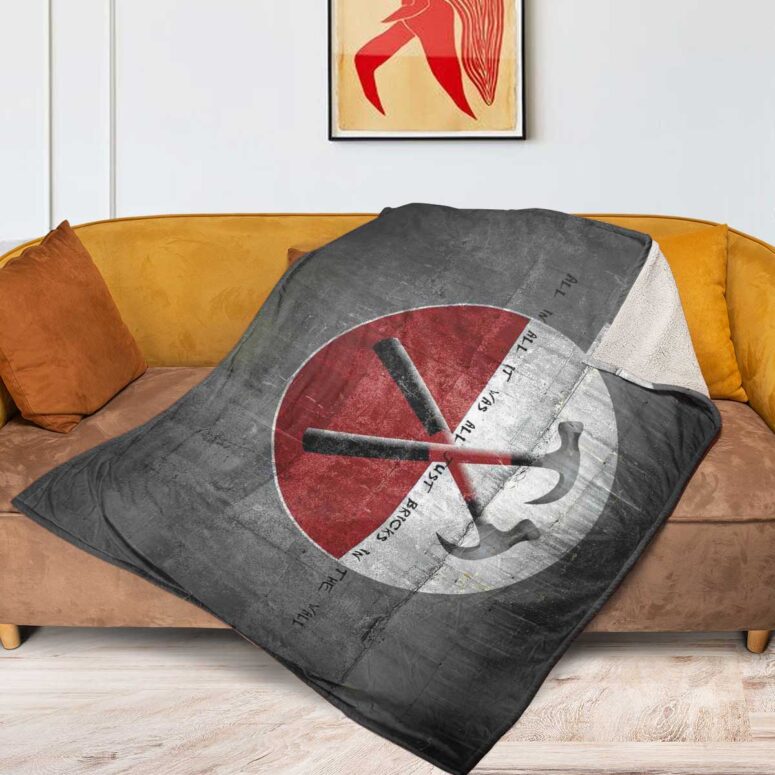 Pink Floyd Fleece Blanket - The Wall Premium Pink Floyd Fleece Blanket - The Wall Premium