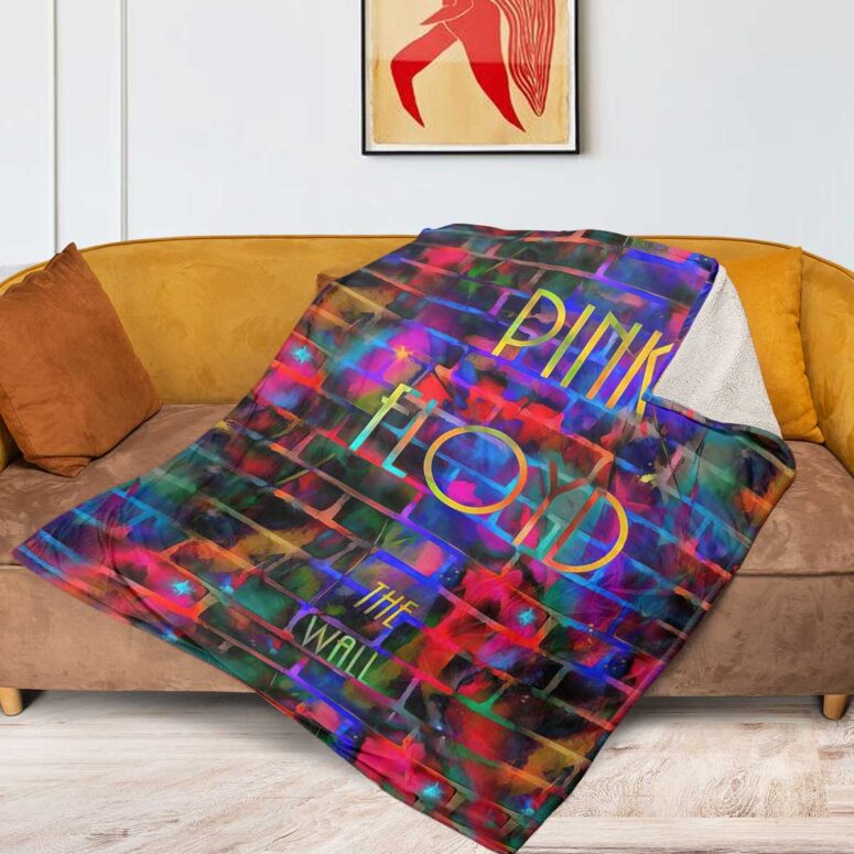 Pink Floyd Fleece Blanket - The Wall Water Painting Premium
