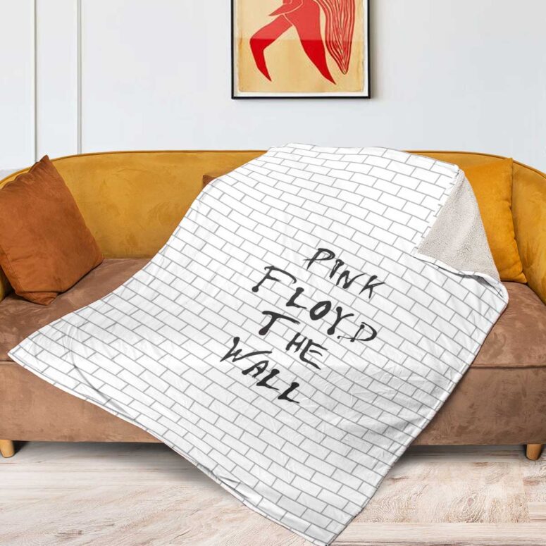 Pink Floyd Fleece Blanket - The Wall background Premium