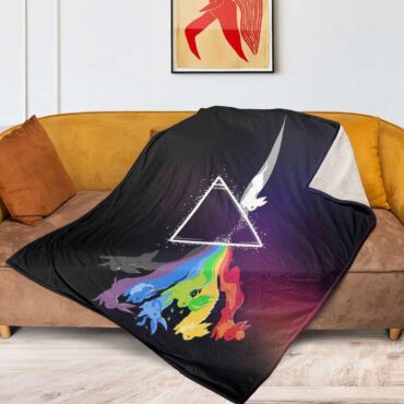 Eeve Evolution Dark Side Of The Moon Pokemon Pink Floyd Shirt
