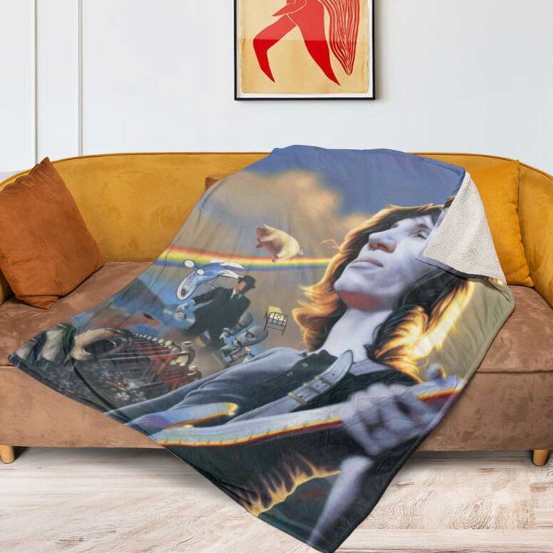 Pink Floyd Fleece Blanket - Roger Waters Album Cover Painting Premium