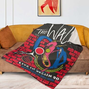 Pink Floyd Fleece Blanket - Roger Waters The Wall Live in Berlin 1990 Premium