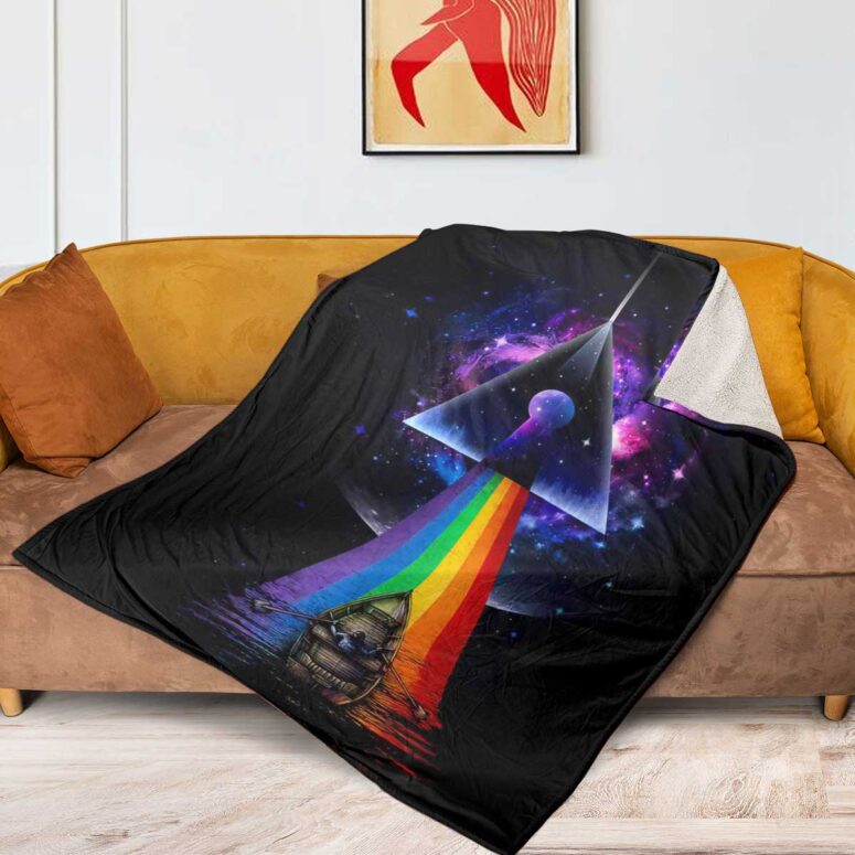 Pink Floyd Fleece Blanket - The Endless River x Dark side of the moon Premium