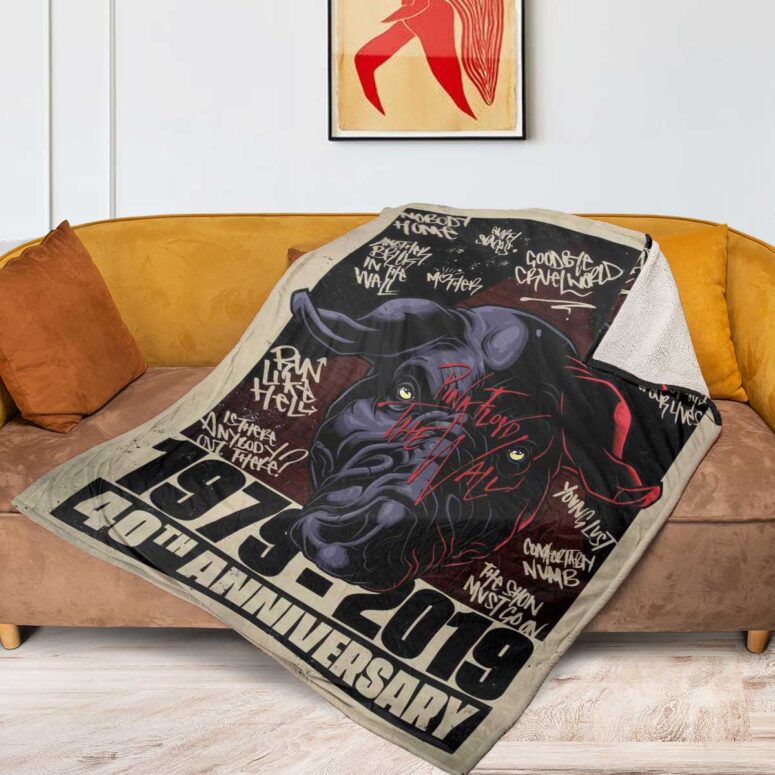 Pink Floyd Fleece Blanket - The Wall 40th Anniversary Fan Posters Premium
