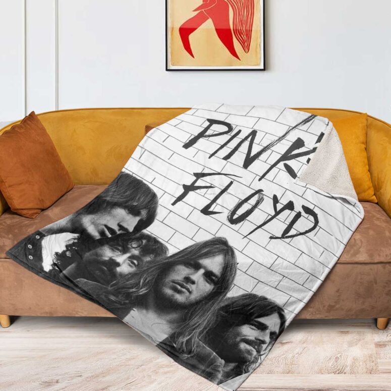 Pink Floyd Fleece Blanket - The Wall Full Sign Black x White Premium