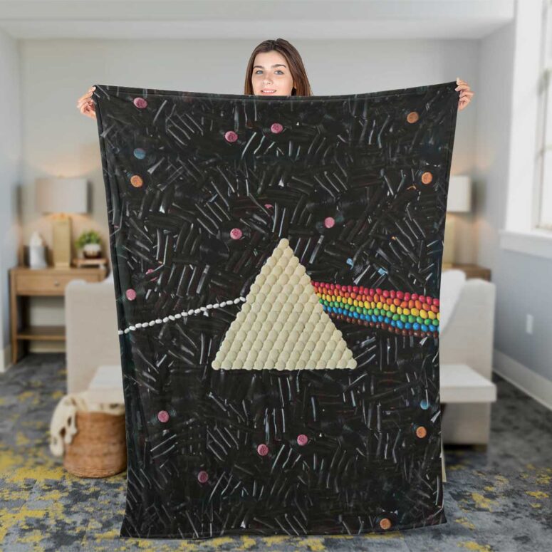 Pink Floyd Fleece Blanket - Dark Side Of The Moon Candy Premium