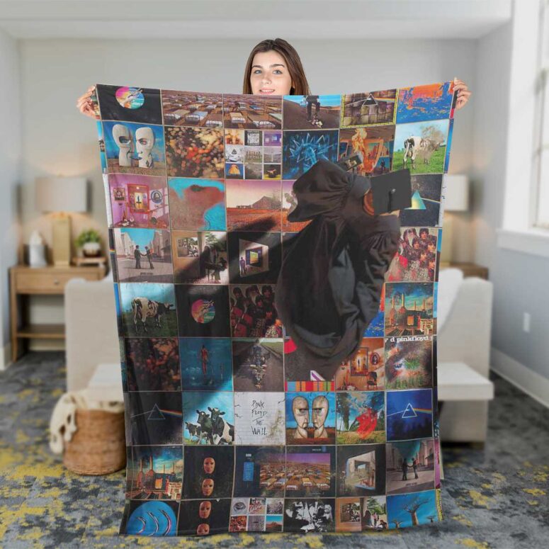 Pink Floyd Fleece Blanket - Foot In The Door Pink Floyd Fleece Blanket - Foot In The Door