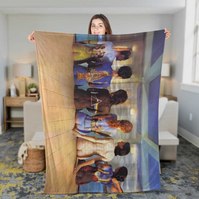 Pink Floyd Fleece Blanket - Back Art Premium