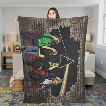Pink Floyd Fleece Blanket - Facepalm Premium