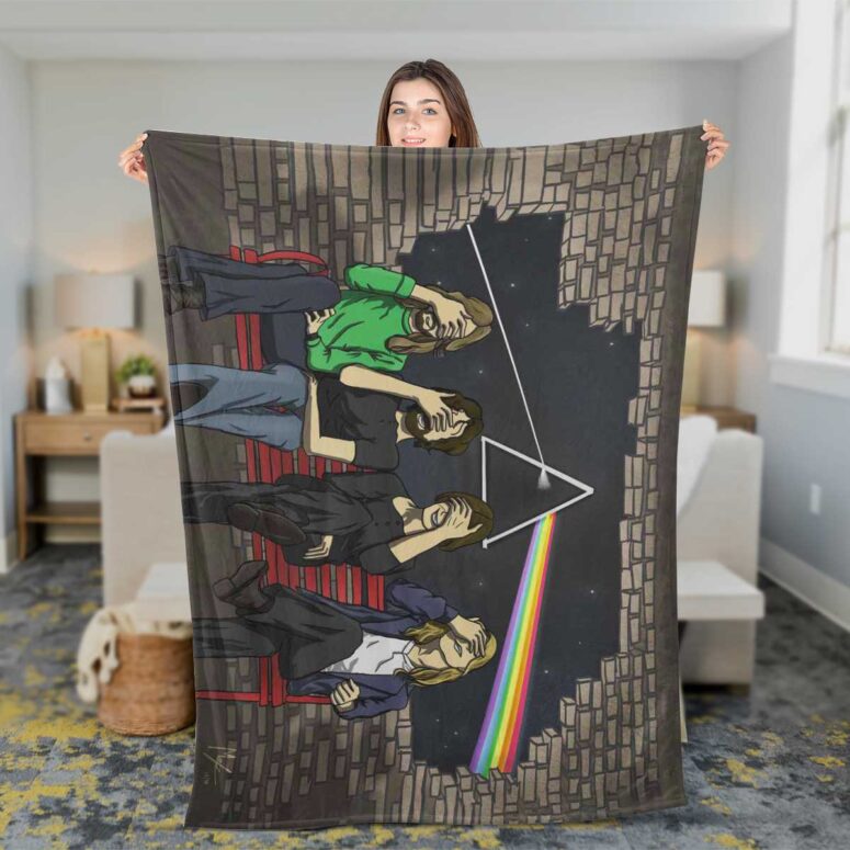 Pink Floyd Fleece Blanket - Facepalm Premium