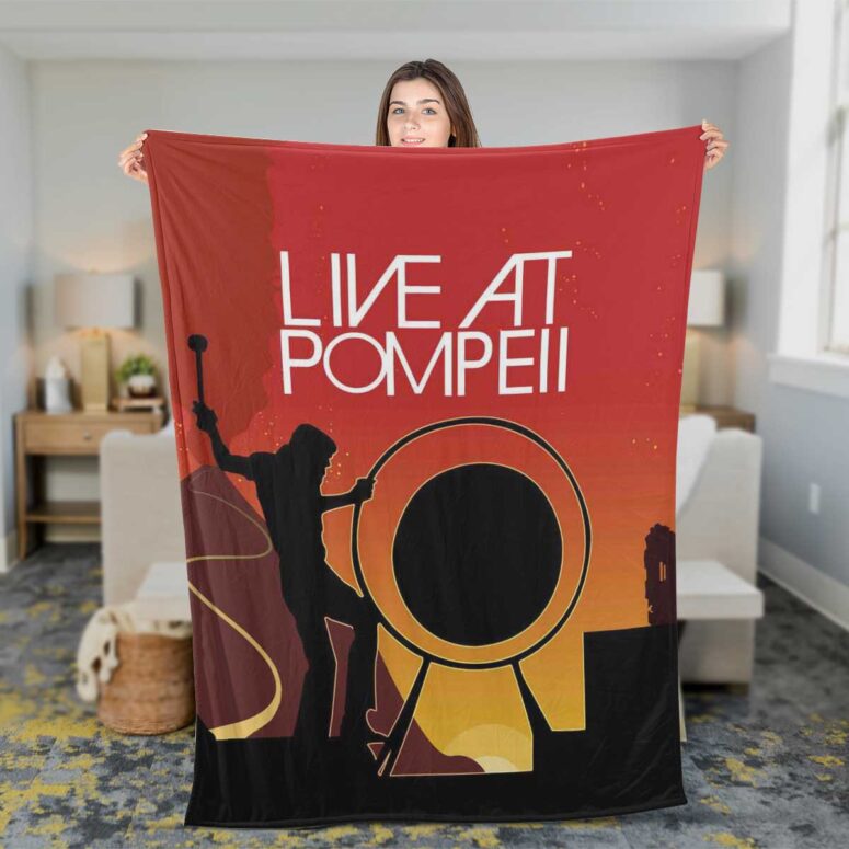Pink Floyd Fleece Blanket - Live At Pompeii Premium
