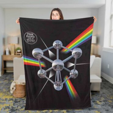 Pink Floyd Fleece Blanket - Live In Brussels Premium