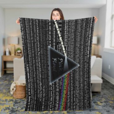 Pink Floyd Fleece Blanket - Lyric Premium