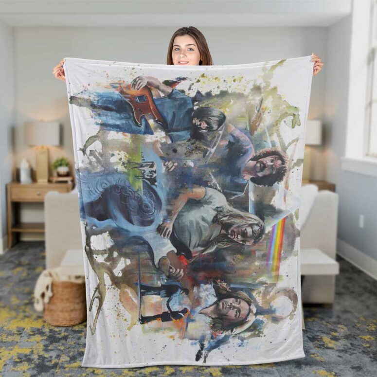 Pink Floyd Fleece Blanket - OilPaint Artwork Limited Edition Premium