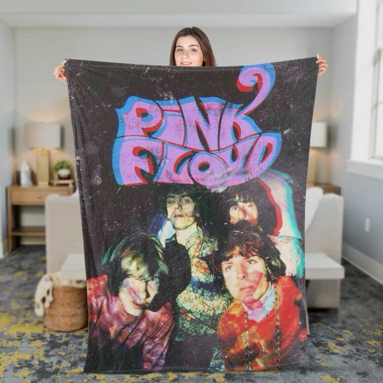 Pink Floyd Fleece Blanket - Psychedelic Art Premium Pink Floyd Fleece Blanket - Psychedelic Art Premium