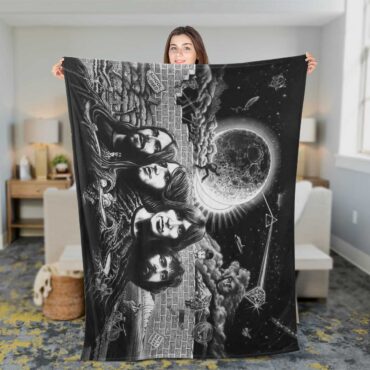 Pink Floyd Fleece Blanket - Psychedelism Premium