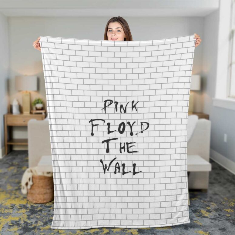 Pink Floyd Fleece Blanket - The Wall background Premium