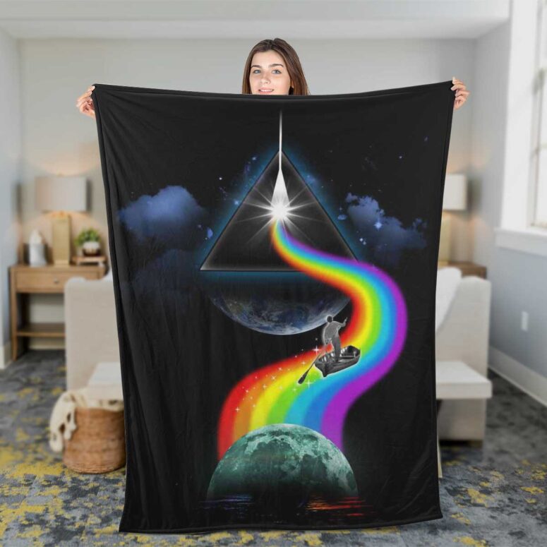 Pink Floyd Fleece Blanket - The Endless River Dark side of the moon Premium