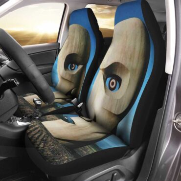 Pink Floyd Car Seat Cover Airbag Compatible - Division Bell Stone Heads