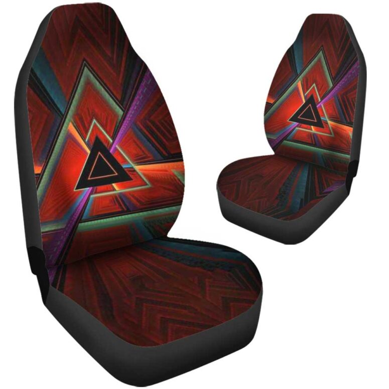 Pink Floyd Car Seat Cover Airbag Compatible - Dark Side Of The Moon Abstract Art
