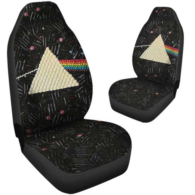 Pink Floyd Car Seat Cover Airbag Compatible - Dark Side Of The Moon Candy Pink Floyd Car Seat Cover Airbag Compatible - Dark Side Of The Moon Candy